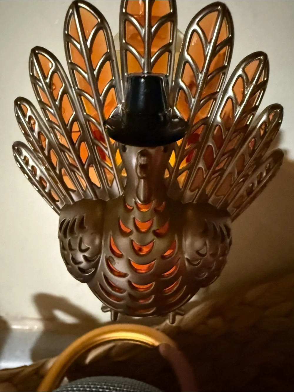 Bath & Body Works Metallic Bronze and Black Turkey Nightlight